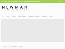 Tablet Screenshot of newmanmarketingresearch.com